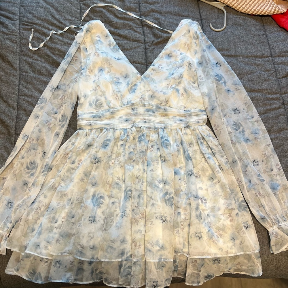 Miami White Floral Dress